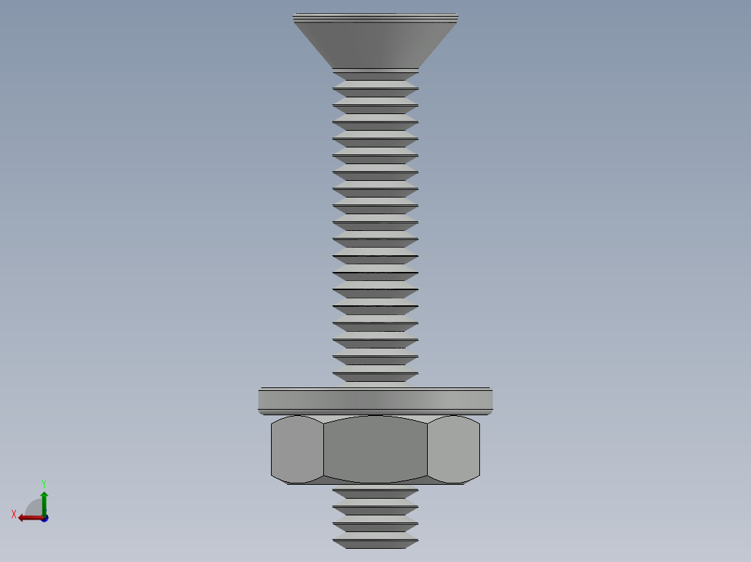 紧固件-No.8-32 Flathead-01后视图