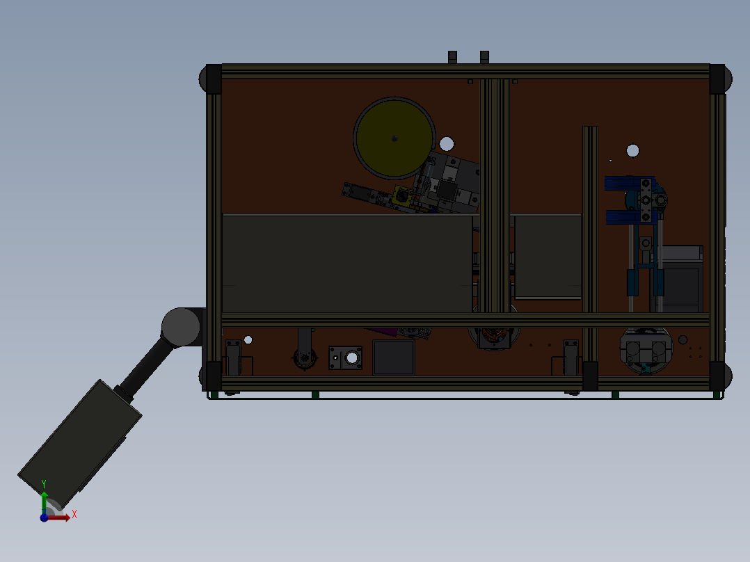 泵体组装拧螺丝机前视图