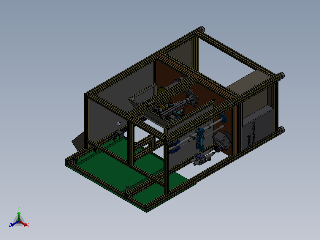 泵体组装拧螺丝机正等轴测图