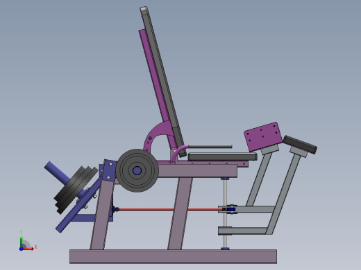 大腿肌肉的训练师前视缩略图