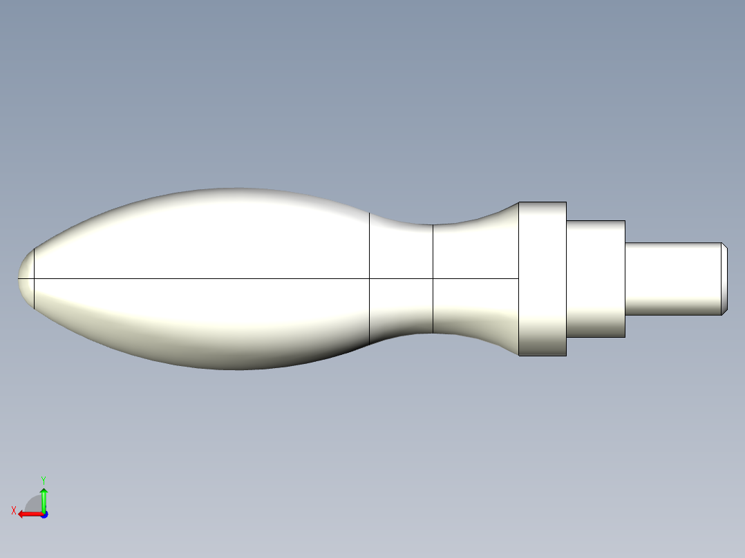 把手(迴轉)2446-3D多系列多零件图纸模型后视图