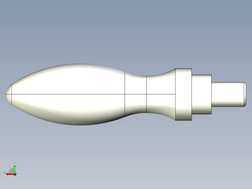 把手(迴轉)2446-3D多系列多零件图纸模型后视缩略图
