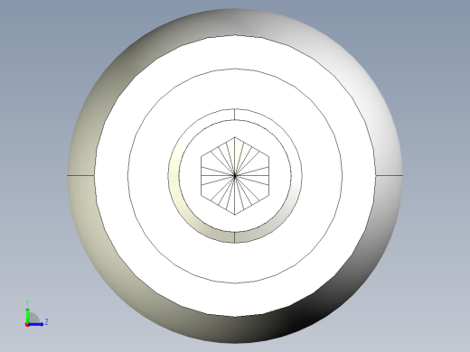 把手(迴轉)2446-3D多系列多零件图纸模型左视缩略图