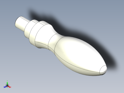 把手(迴轉)2446-3D多系列多零件图纸模型正等轴测缩略图