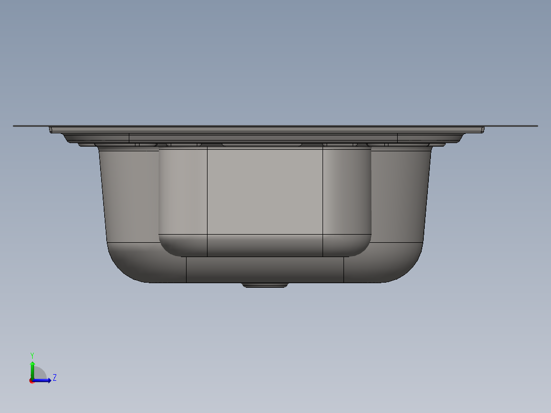 水槽、不锈钢水槽(109)左视图