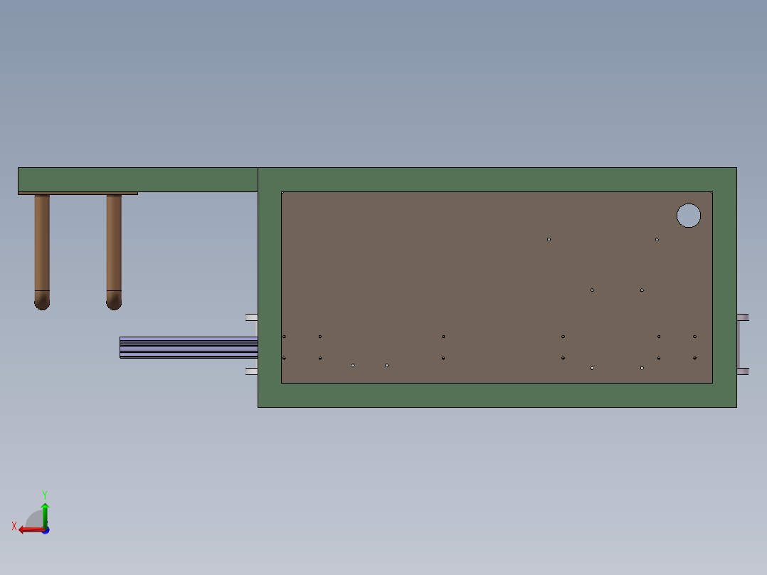 2TW FRI 自动开口工装（sw18可编辑+工程图）后视图