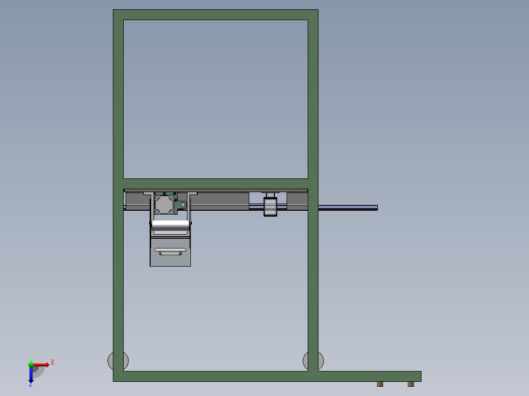 2TW FRI 自动开口工装（sw18可编辑+工程图）俯视图