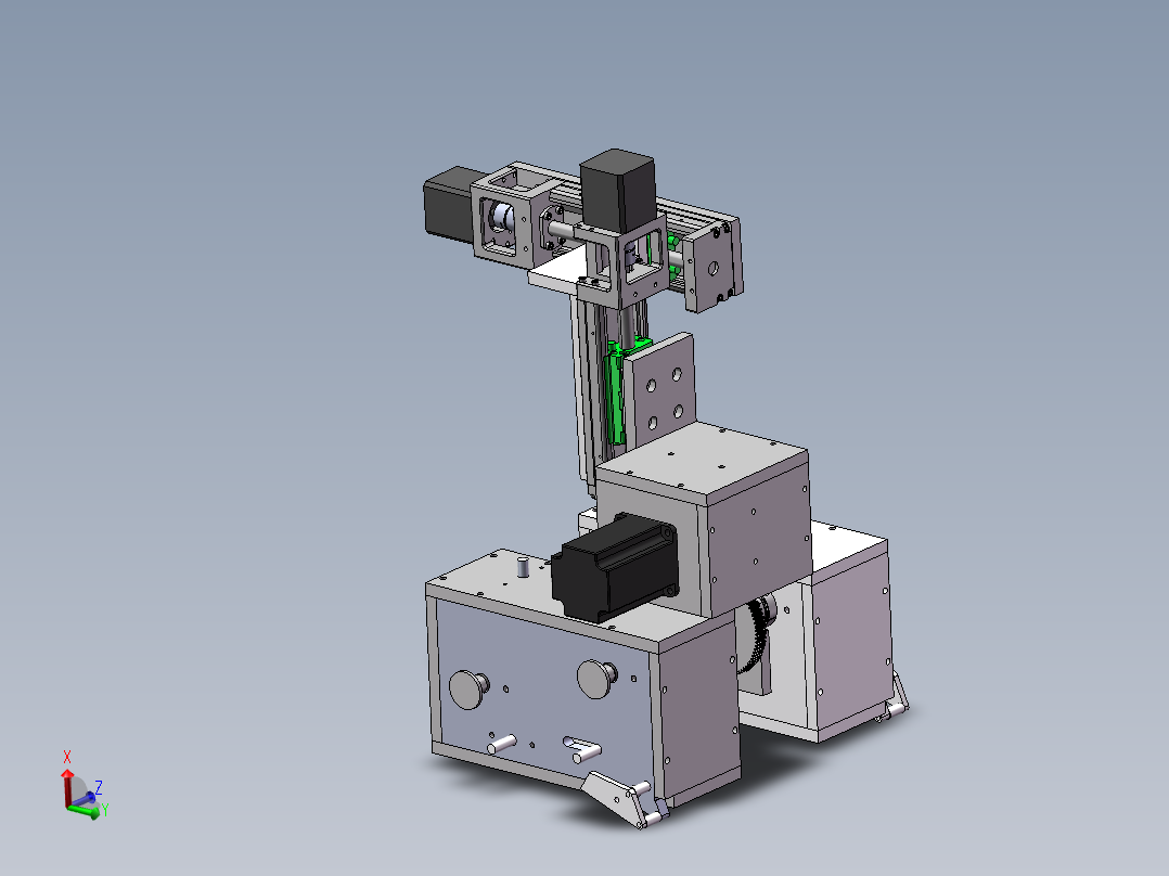 砂带打磨机二坐标移动sw20可编辑