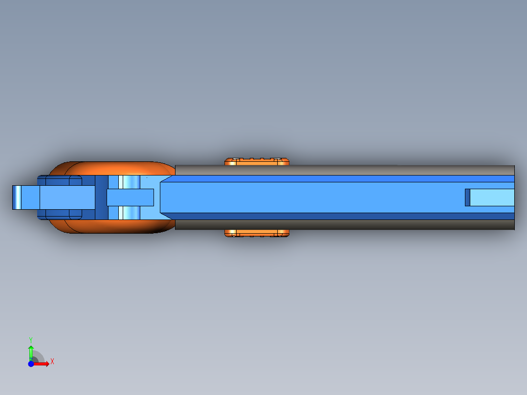 德林杰 粉笔头发射器 无五金 安全玩具前视图