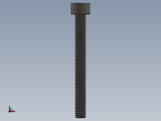 Screw_DIN_912_M5x45F_A2.SLDPRT公制内六角螺钉前视缩略图