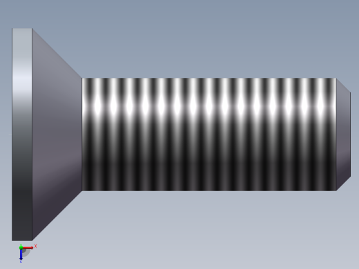 平头内六角螺丝 东明 全牙 M4-12 A2-70俯视缩略图