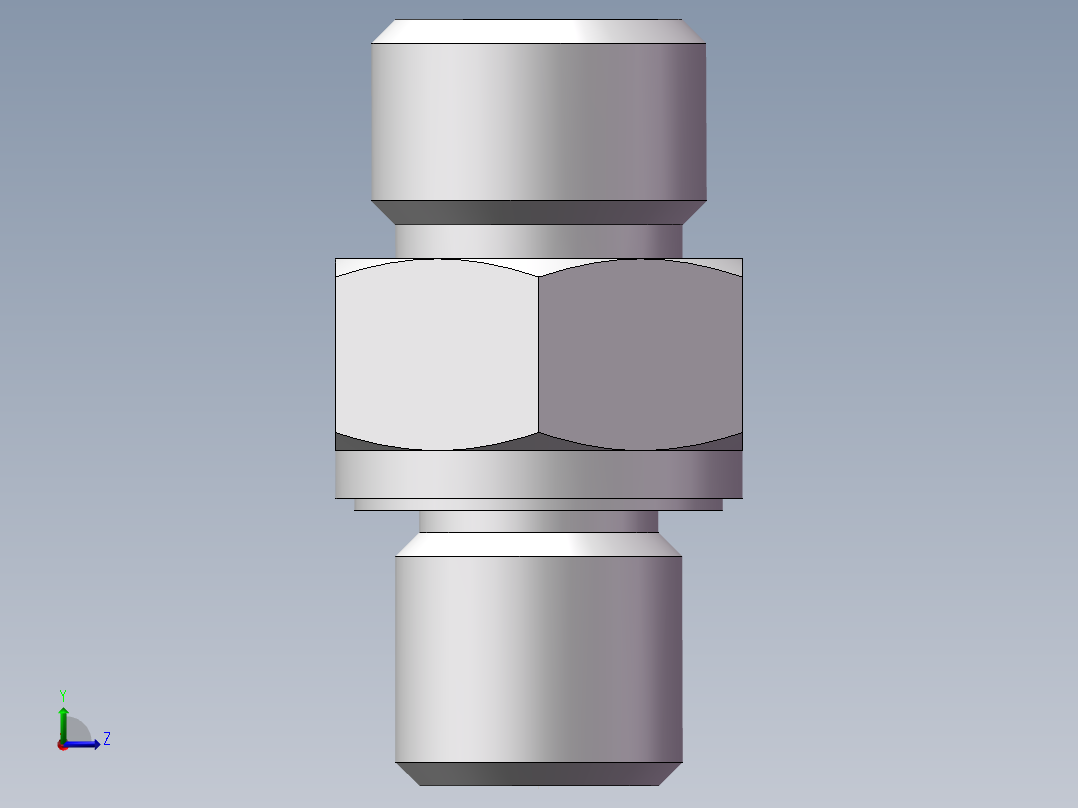 公制螺纹ED密封、1DM-14-12WD左视图