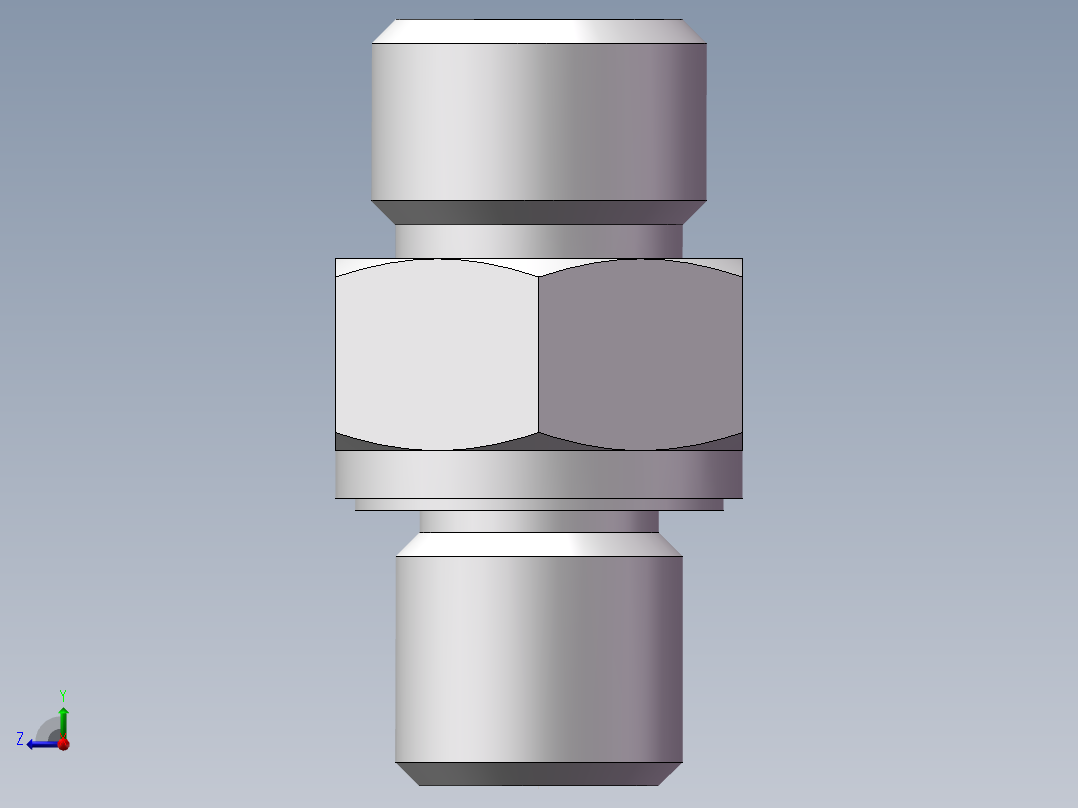 公制螺纹ED密封、1DM-14-12WD右视图