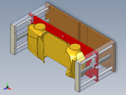 模型摆件立体自动仓库升降机运输模型升降设计正等轴测缩略图
