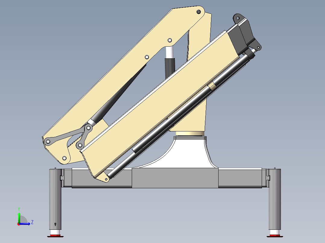 铰接式起重机 sw16左视图