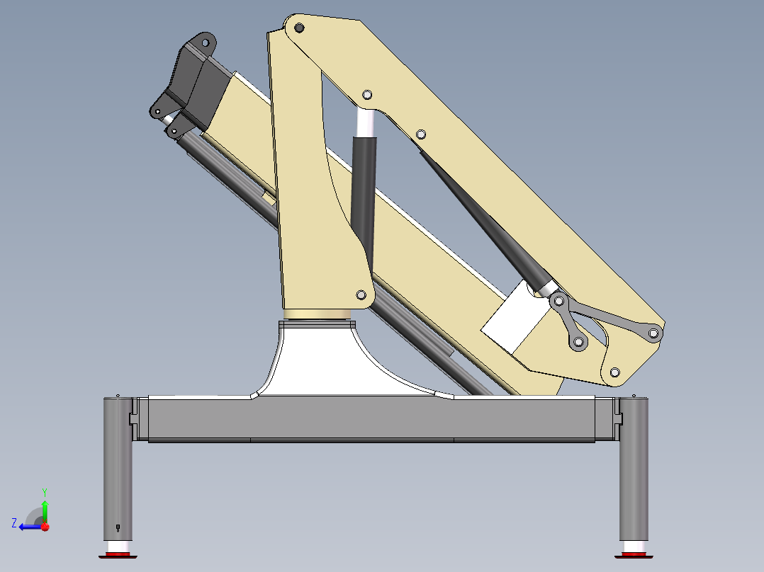 铰接式起重机 sw16右视图