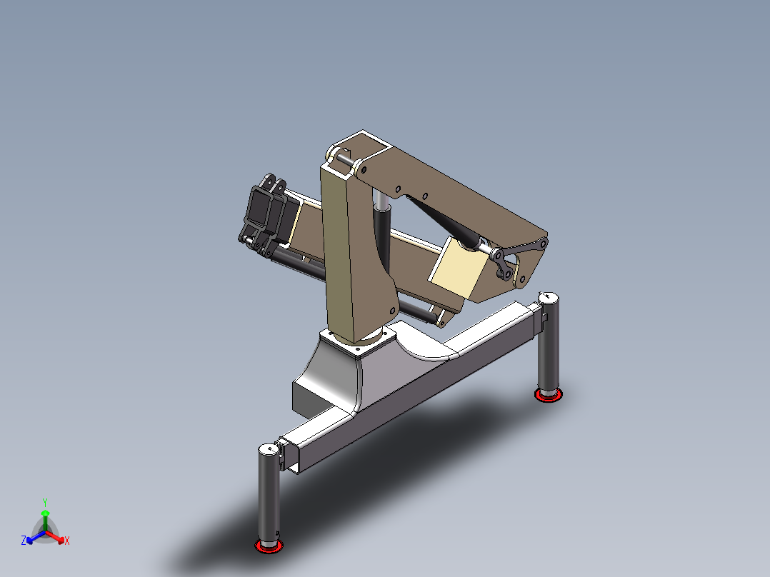 铰接式起重机 sw16正等轴测图