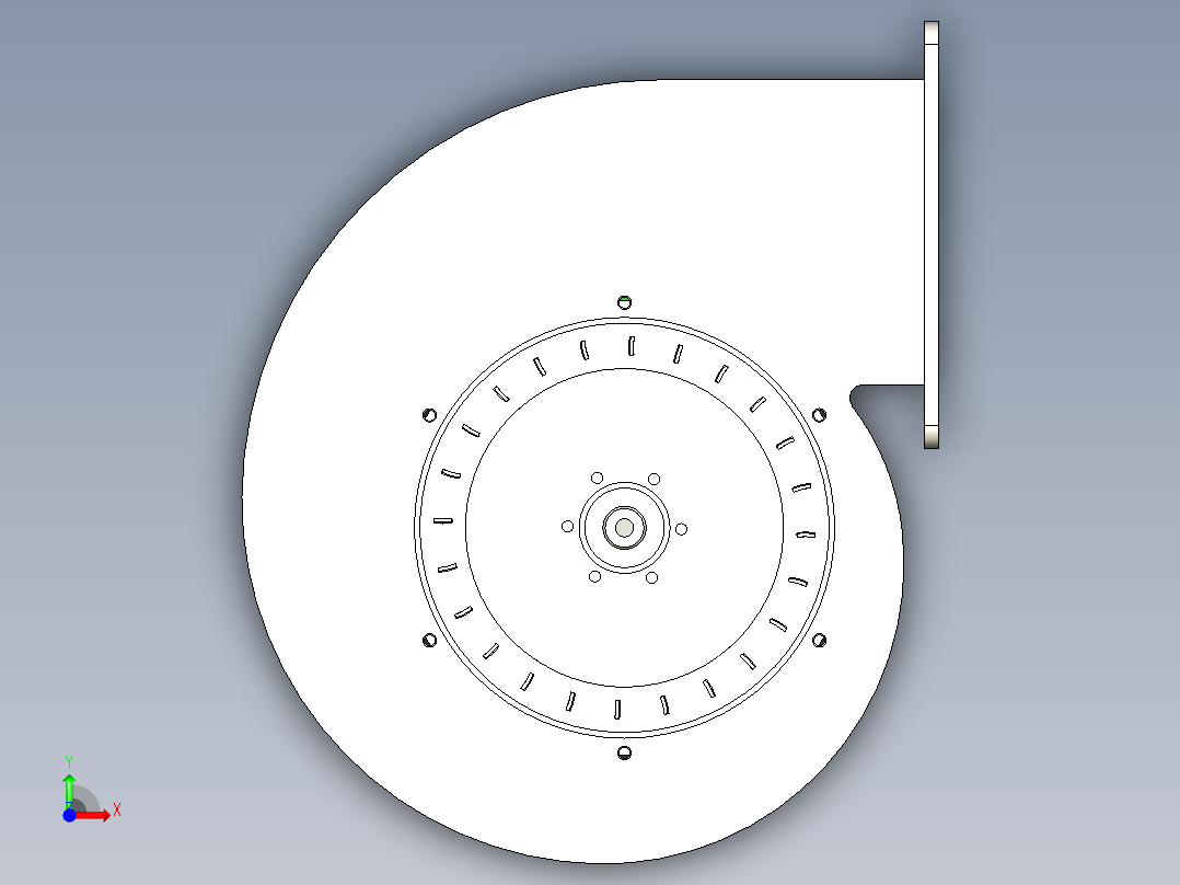 B3004014-涡轮风机前视图
