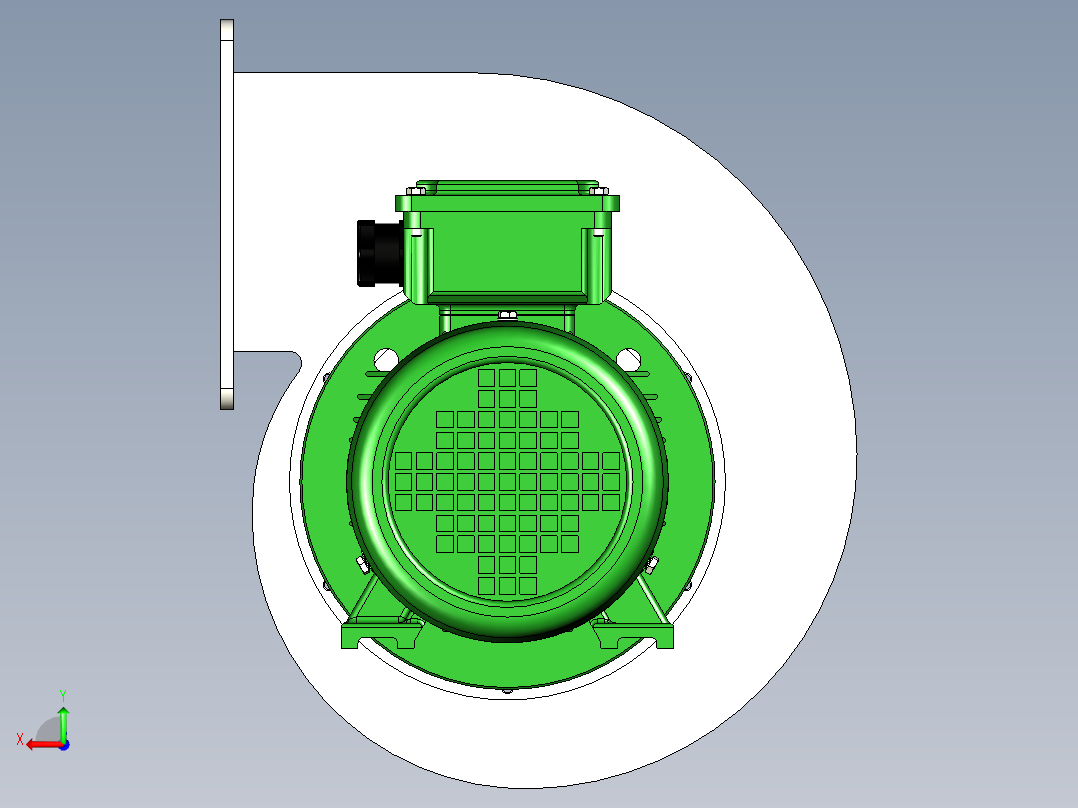 B3004014-涡轮风机后视图