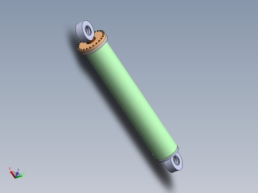 A0003060-焊接式液压缸（带前安装法兰）250x120x1450 毫米