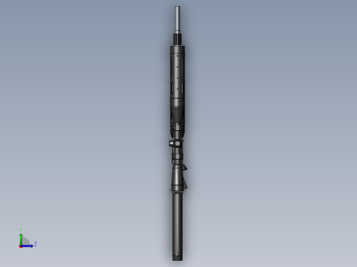 手枪左轮冲锋枪老式狙击步枪设计3D图纸ar15_flat-top-1 2 SW UG X_T左视缩略图