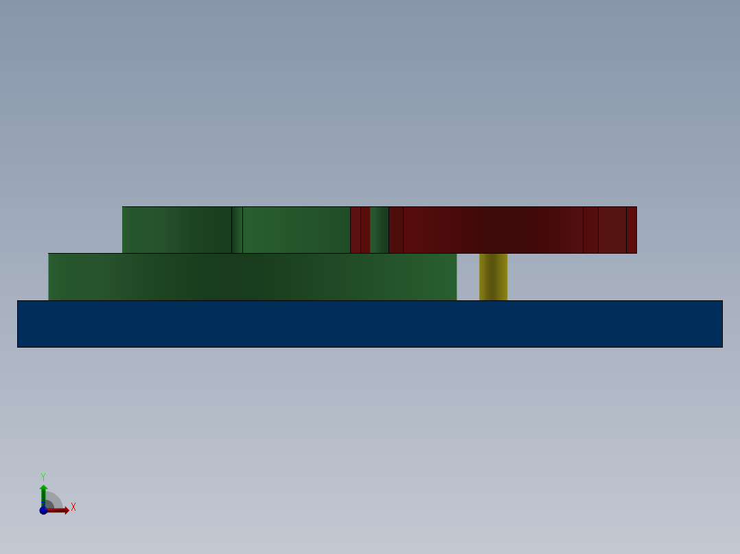 间歇机构前视图