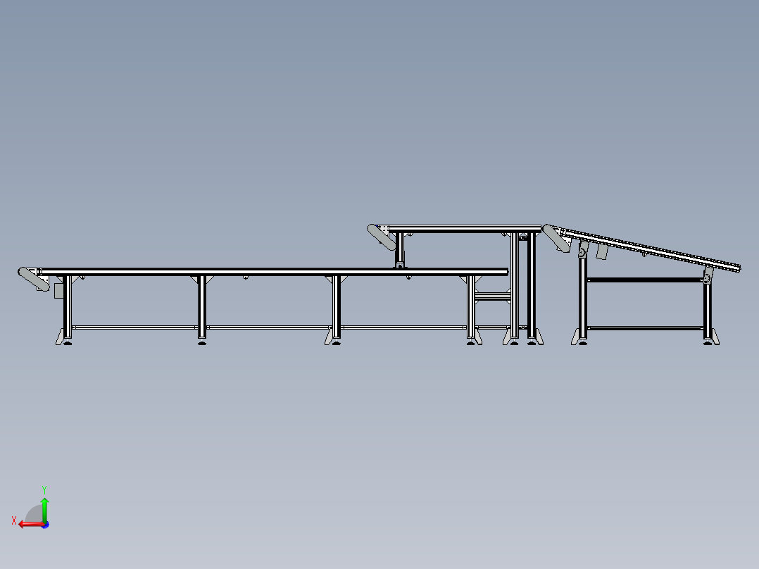 双层皮带线带斜坡  sw22后视图