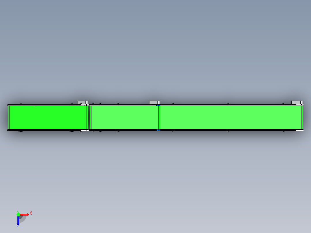 双层皮带线带斜坡  sw22俯视图