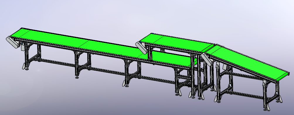 双层皮带线带斜坡  sw22