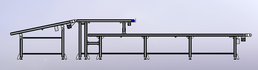 双层皮带线带斜坡  sw22
