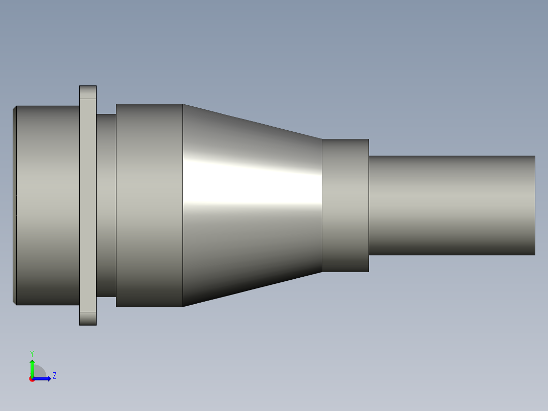 24芯接插件左视图