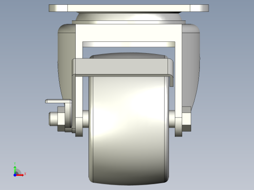 万向脚轮 中重载型前视缩略图