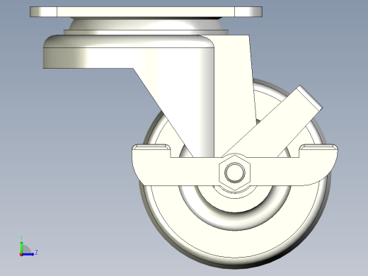 万向脚轮 中重载型左视缩略图