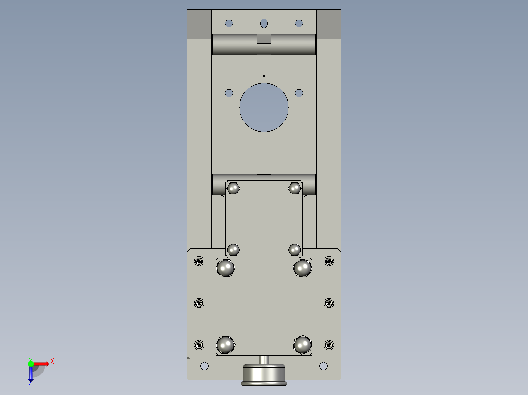 HW冲孔组NA400(辛格林)俯视图