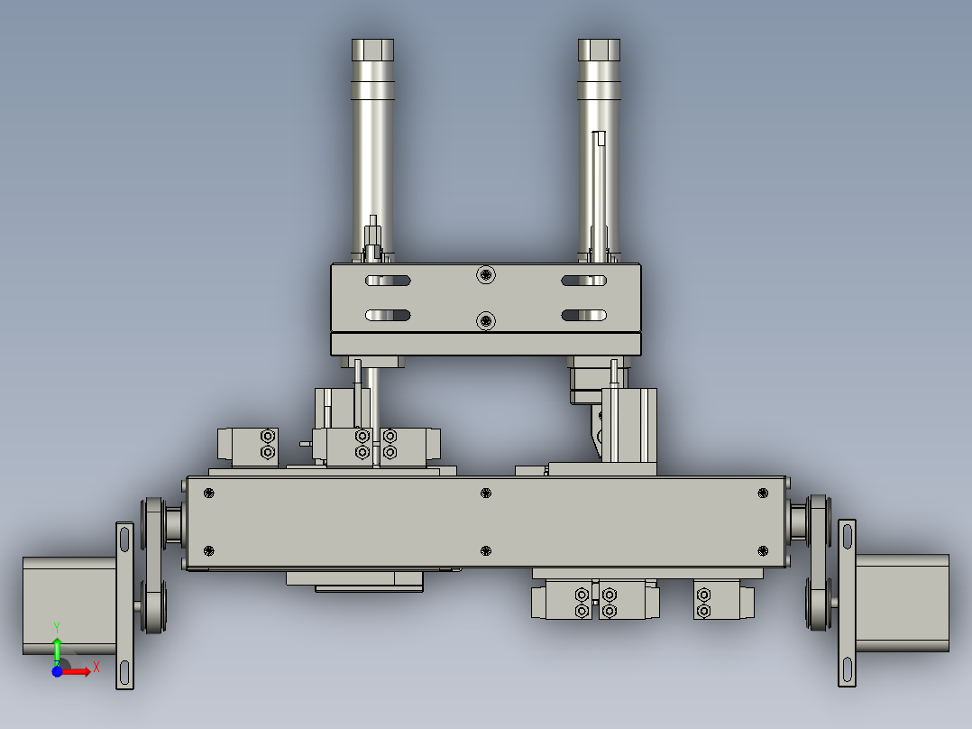 切角模组前视图