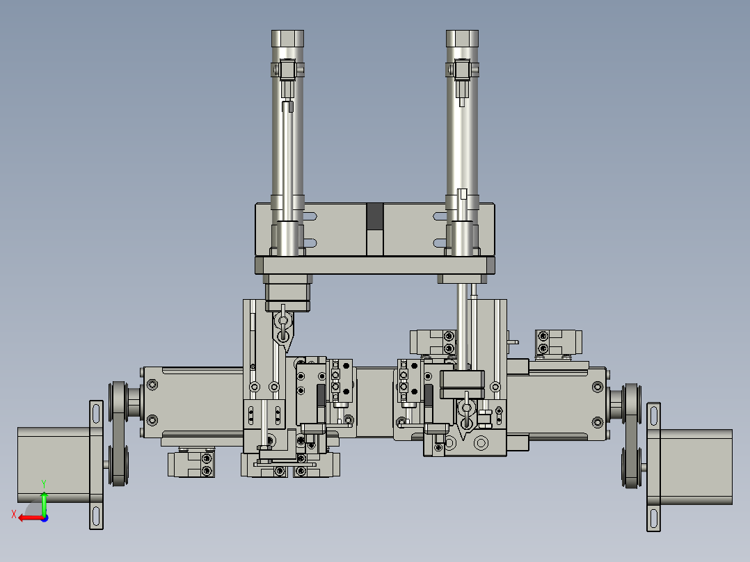 切角模组后视图