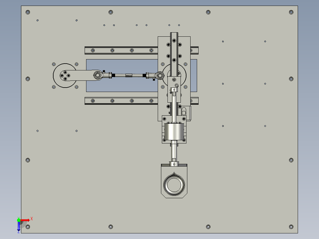 摇晃装配体俯视图