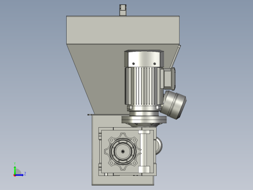 干粉密闭输送定量投料装置左视缩略图