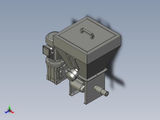 干粉密闭输送定量投料装置正等轴测缩略图