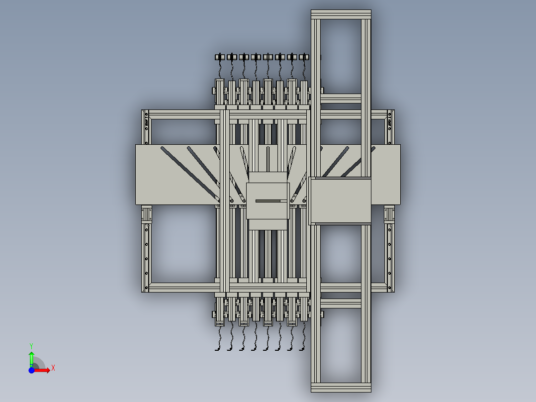 龙门架-横移边距手爪组件1--龙门-311-2023312-715前视图