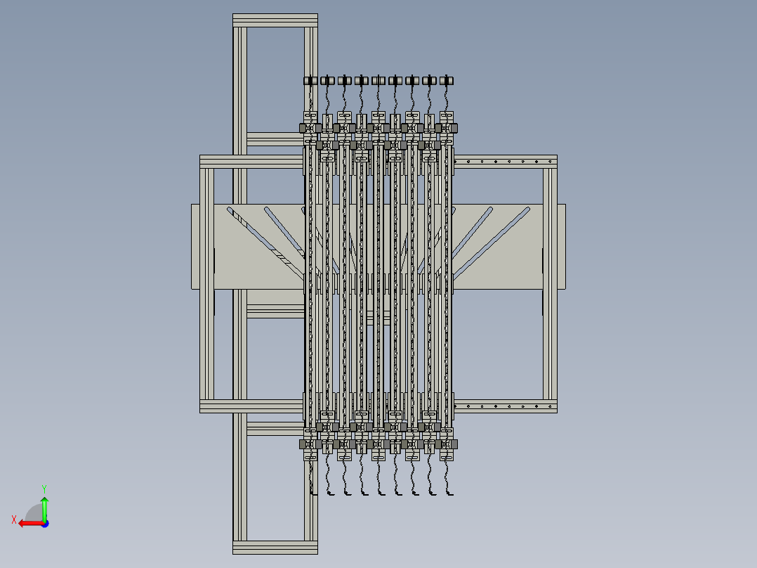龙门架-横移边距手爪组件1--龙门-311-2023312-715后视图