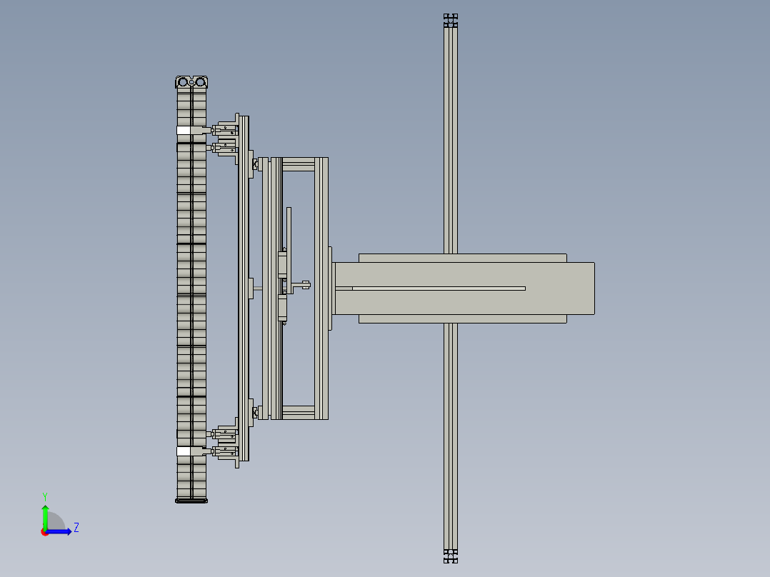 龙门架-横移边距手爪组件1--龙门-311-2023312-715左视图