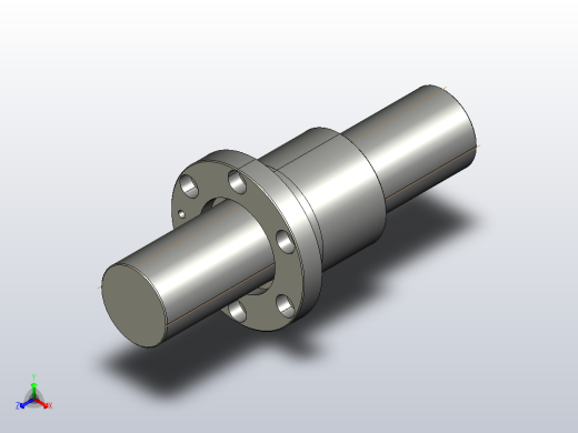 FF8012-5滚珠丝杆3D模型