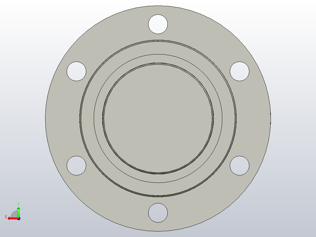 FF8012-5滚珠丝杆3D模型后视图