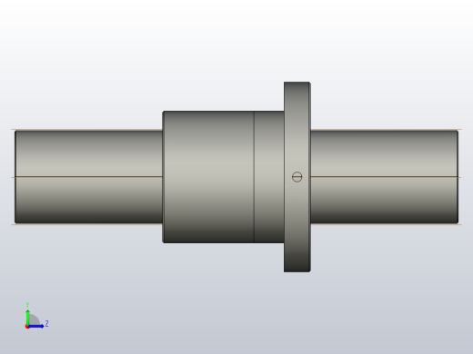 FF8012-5滚珠丝杆3D模型左视缩略图