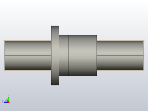 FF8012-5滚珠丝杆3D模型右视缩略图
