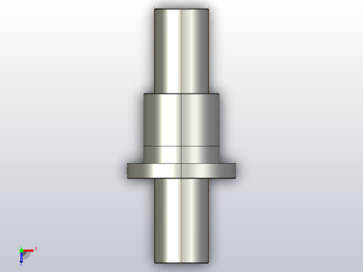FF8012-5滚珠丝杆3D模型俯视缩略图