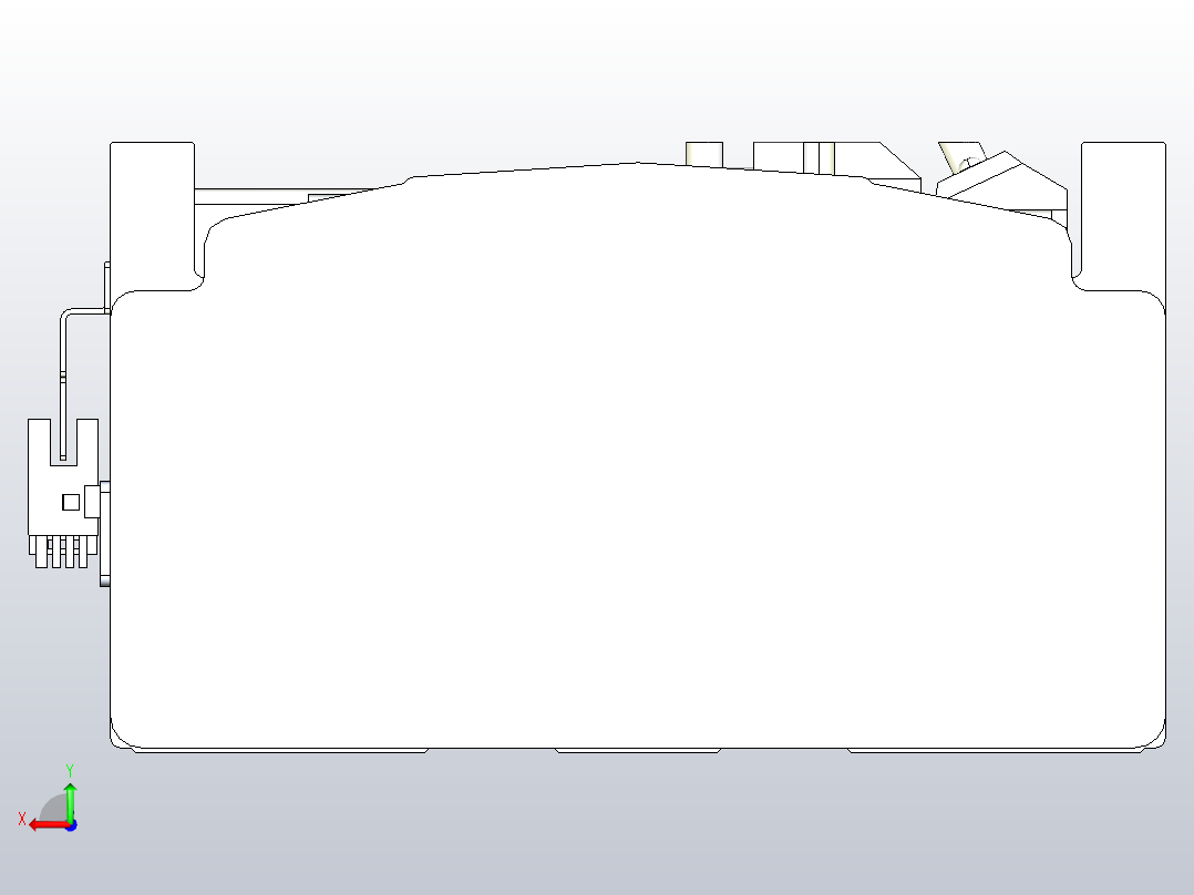 皮带直线轴半封闭可选导轨TPA-HNB-202D-140-L1000-MR-C-P75-N3后视图