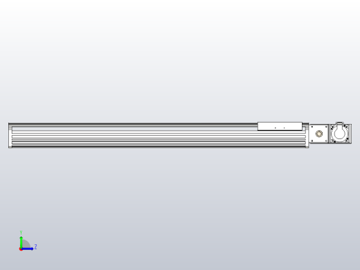 皮带直线轴半封闭可选导轨TPA-HNB-202D-140-L1000-MR-C-P75-N3左视缩略图