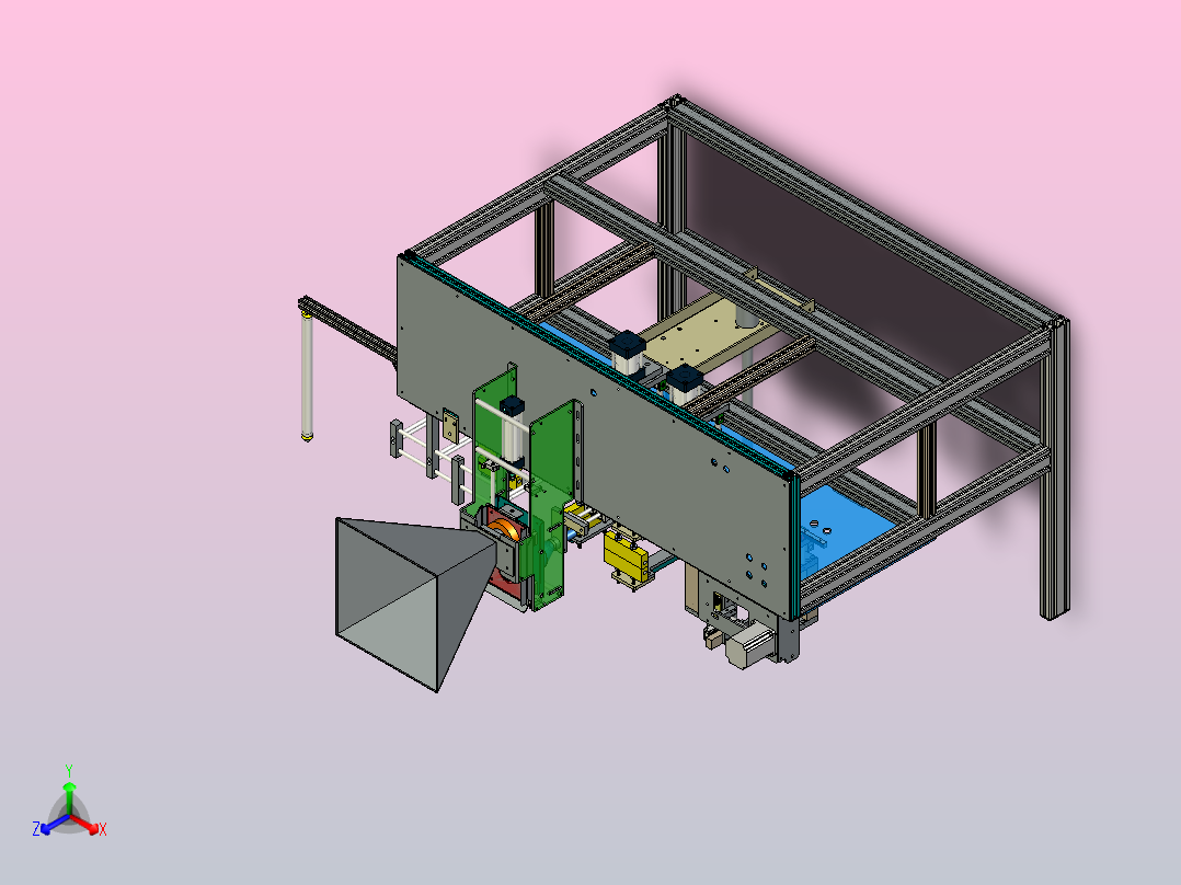 粉末液体形式填充密封主视图